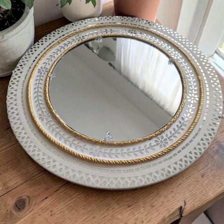 Handcrafted Designer Mosaic Art Wall Mirror for Home Decor